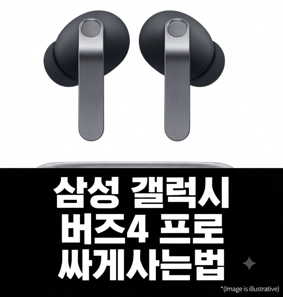 갤럭시 버즈4 프로 블랙 할인 제품 이미지